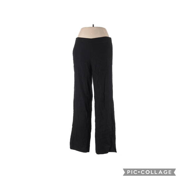 J. Jill Linen Black Wide Leg Pants New Without Tags